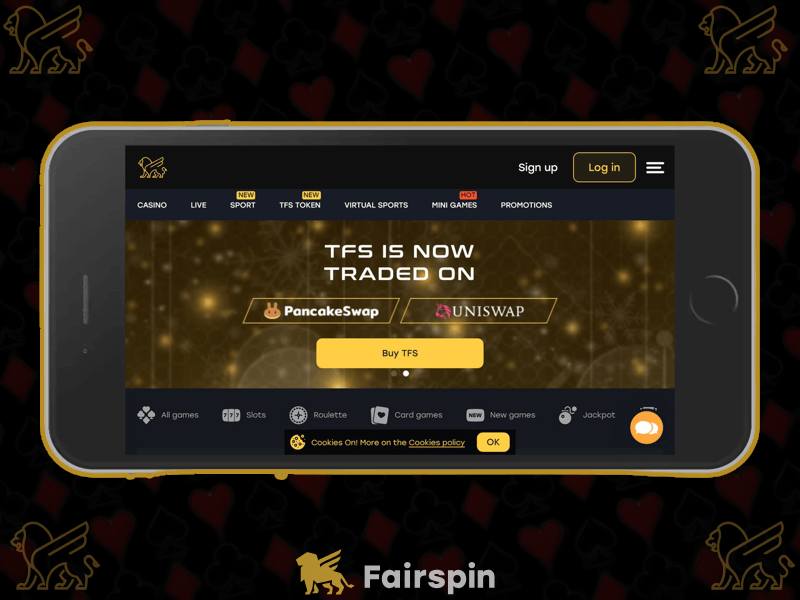 Benefits and features of the mobile version of FairSpin crypto casino