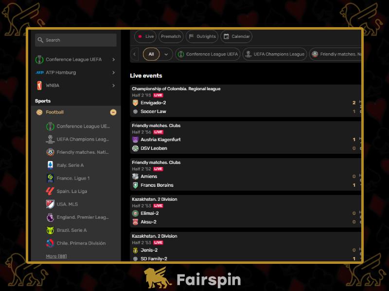 FairSpin sports betting