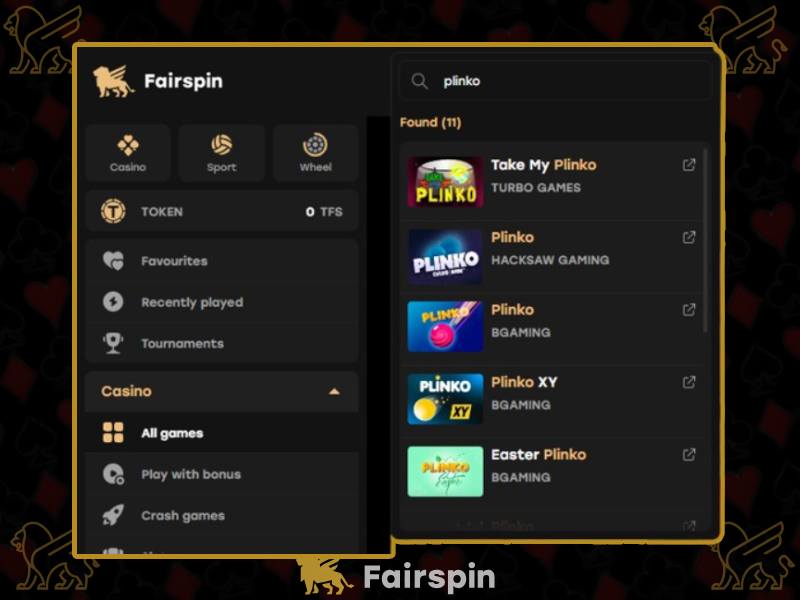 Узнайте, как играть в игру Плинко в FairSpin